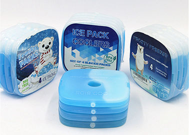 Vessies de glace dures de déjeuner d'isolation de trou simple avec de mini éléments réfrigérants de gel de PCM