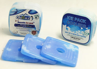 Vessies de glace en plastique dures bleues faites sur commande pour la nourriture 12,2 * 12,2 * 1.2cm