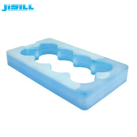 Briques faites sur commande de refroidisseur de glace de gel de forme spéciale de matière plastique pour le froid de boisson