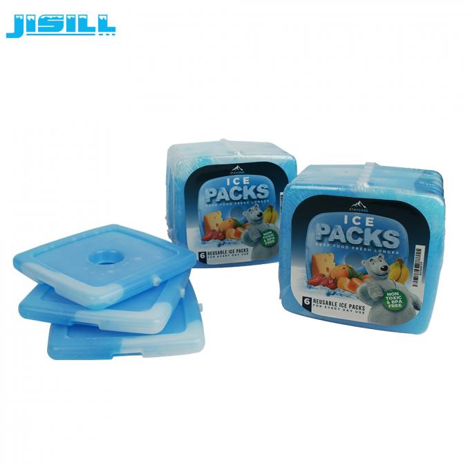 Paquet en plastique de gel de bloc de glace de congélateur de coquille dure de HDPE de prix usine mini pour le sac de déjeuner