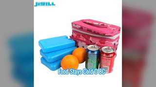 Un sac de glace de 600 ml garde les aliments au froid de 0 à 8 °C.