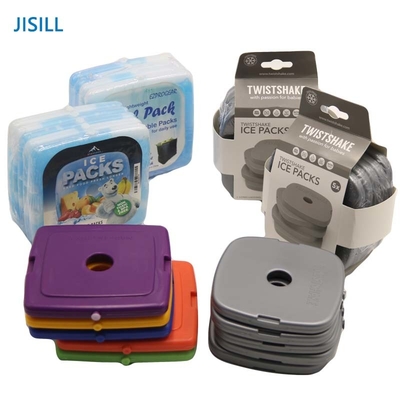 Les refroidisseurs, le gel recyclable, le petit sac de refroidissement, les glaçons, les boîtes à lunch, les sacs à lunch.