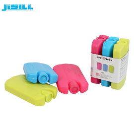 Mini sac de glace pour enfants pour le sac de déjeuner, sac rouge gel congelé 12 * 7,8 * 2 cm Taille pour la nourriture congelée