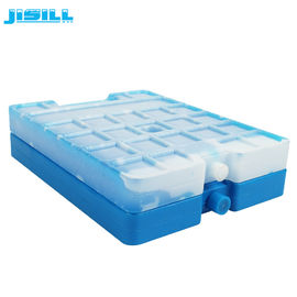 Bleu réutilisable de grandes vessies de glace de refroidisseur de HDPE de catégorie comestible avec la poignée