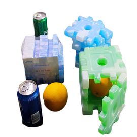 Matière plastique de épissure spéciale BPA de PE plus frais de brique de glace libre pour des sacs de refroidisseur
