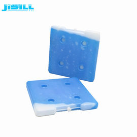 Vessies de glace réutilisables en plastique dures de gel de brique de glace de HDPE carré de haute qualité de la forme 26*26*2.5 cm dans une boîte plus fraîche